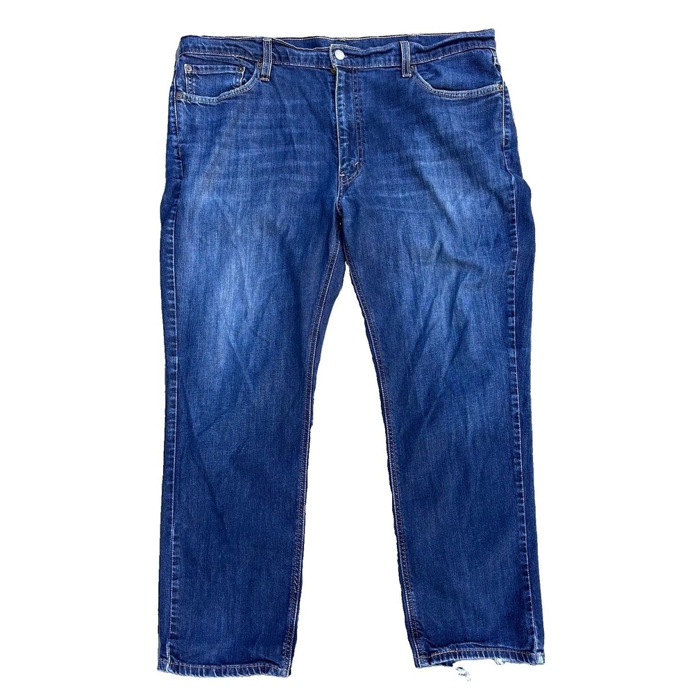 Levis 541 Jeans Mens 42x30 Blue Straight Dark Wash Denim Athletic Mid Rise